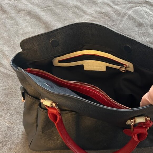 Hilfiger Blue Leather Tote - Picture 5 of 8